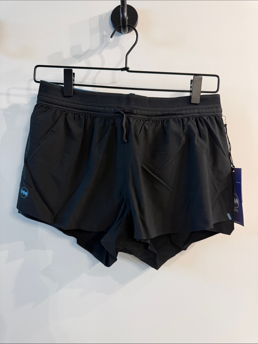 Janji Black Women's 3” AFO Athletic Shorts with Liner in color midnight